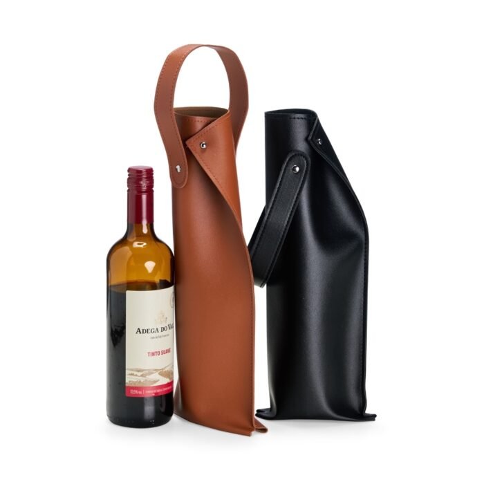 Porta vinho Leather