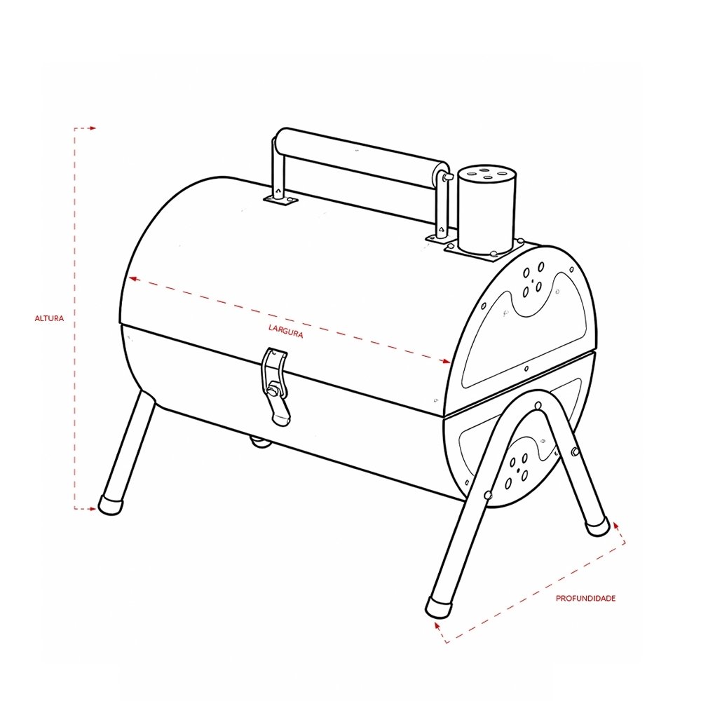 Churrasqueira Portátil Ludy - Imagem 11