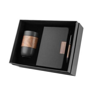 Kit Executivo Premium com Acabamento em Nogueira